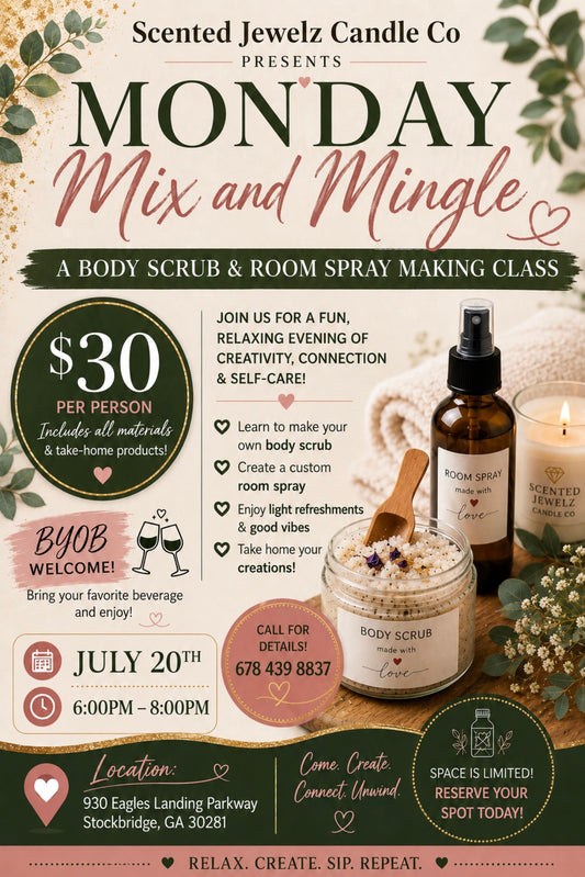 Body Scrub Making Class “Mix & Mingle”